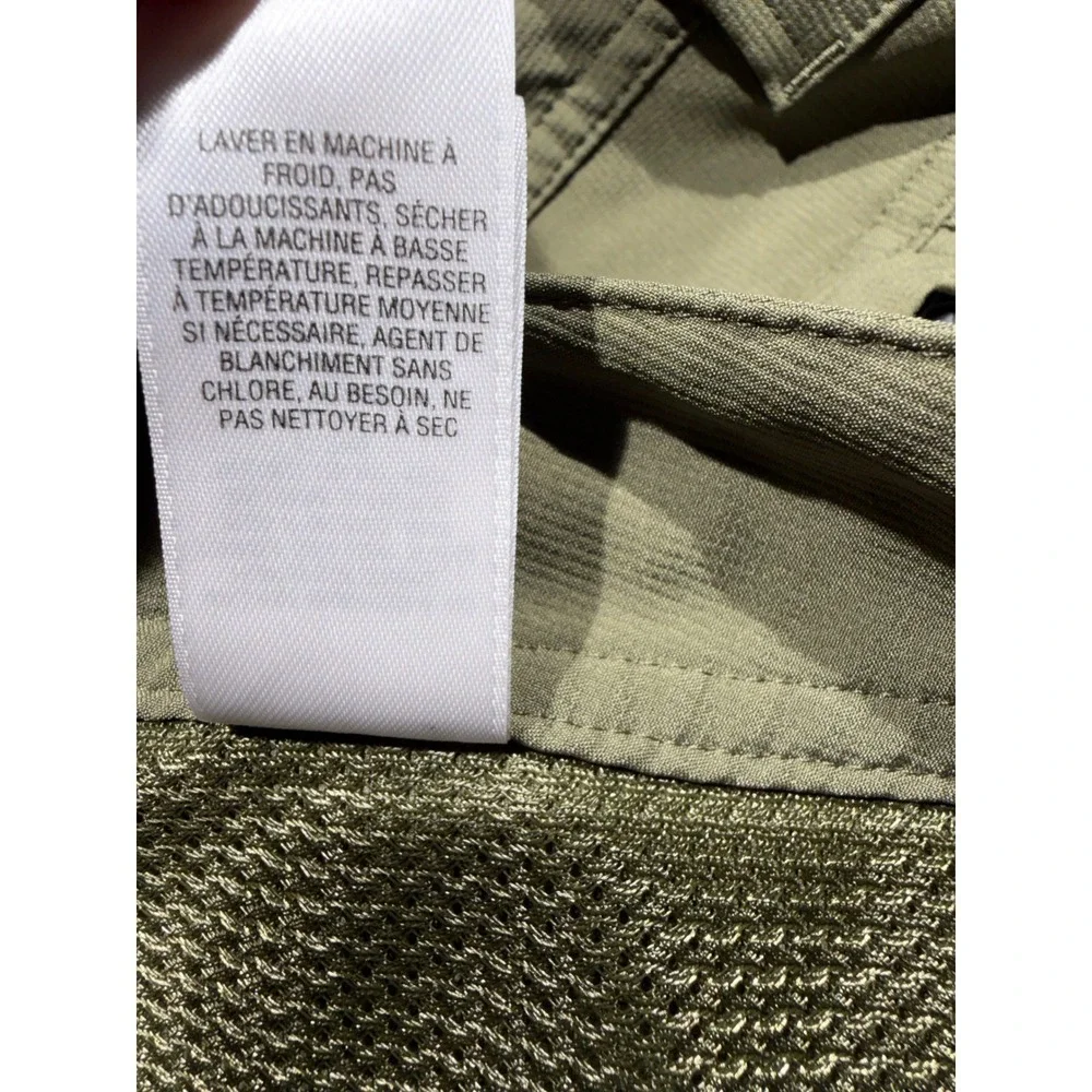 Cabelas 32 Bridge Mens 36 Hiking Pants Olive Green Roll Up Cargo M25PT150 SFE